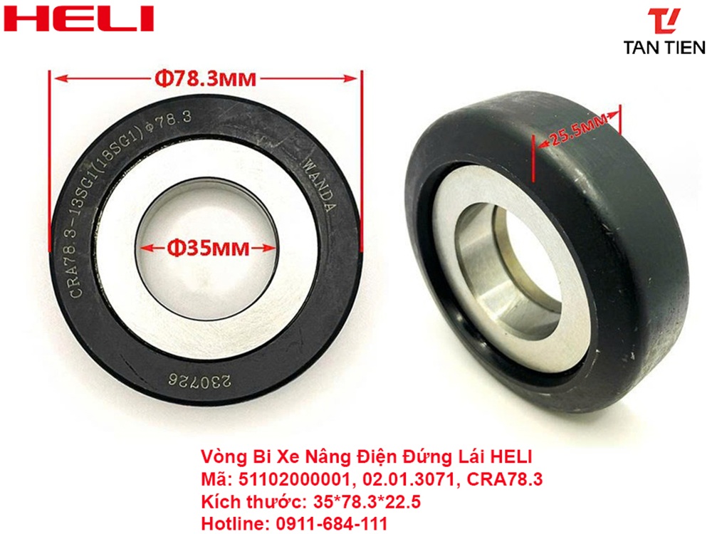 Vòng Bi Xe Nâng HELI 51102000001 (NL078.3)